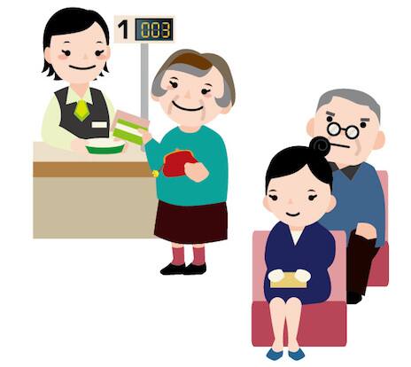 転勤分割手続きをする妻