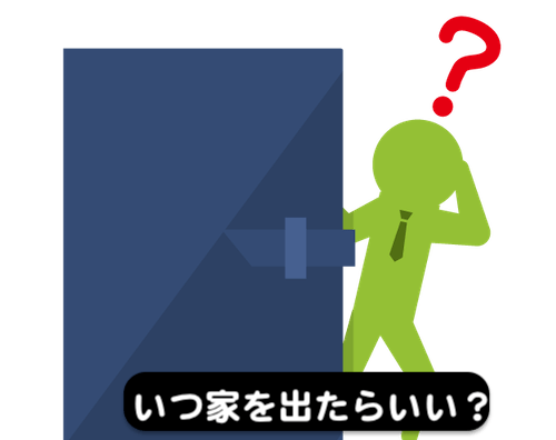 離婚のとき家を出るタイミングは今の離婚しそうな環境で決まる
