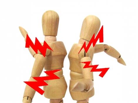 仲たがいしている調停中の夫婦